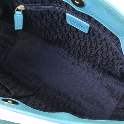Christian Dior Turquoise Blue Leather Handbag