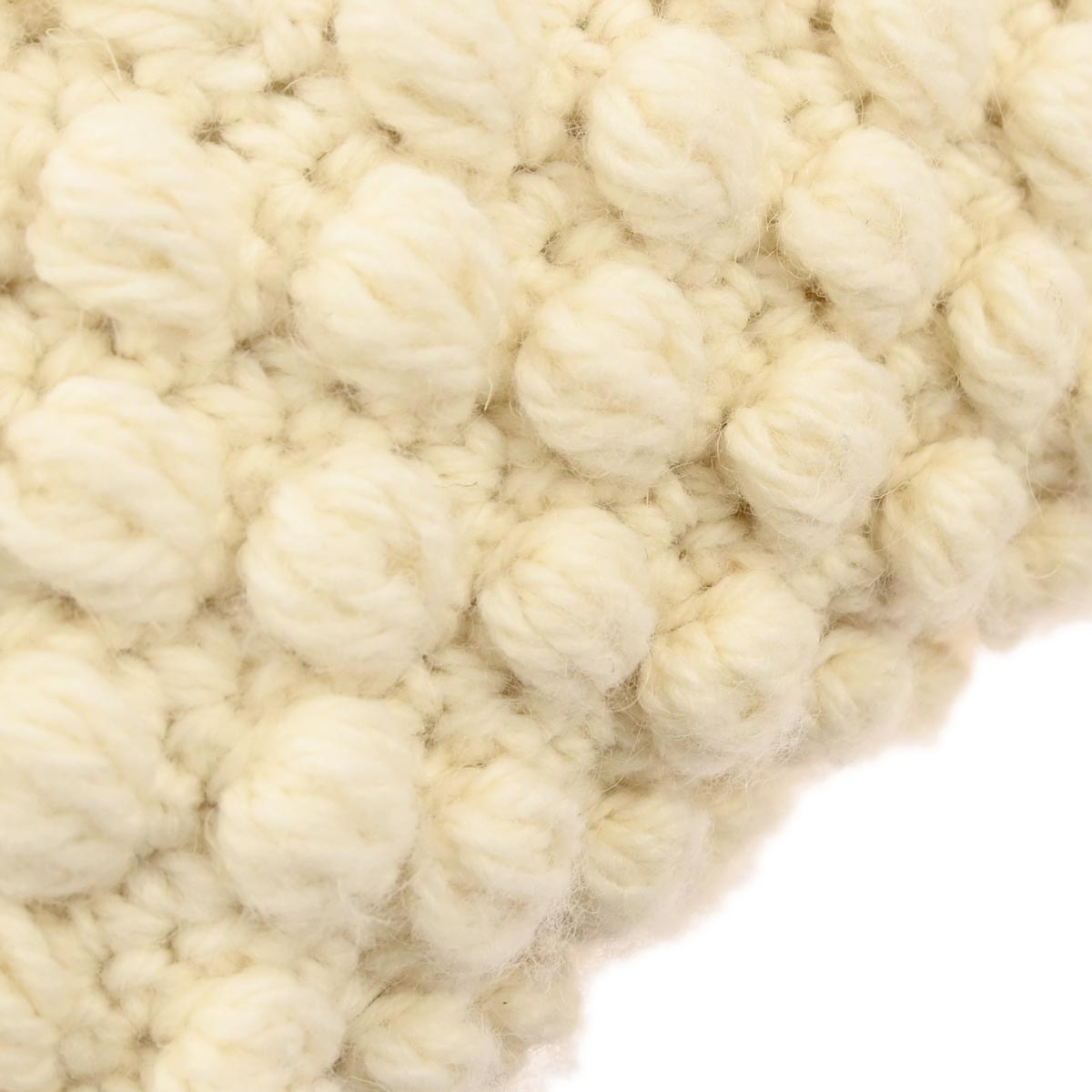 Fendi White Wool Mamma Baguette Handbag