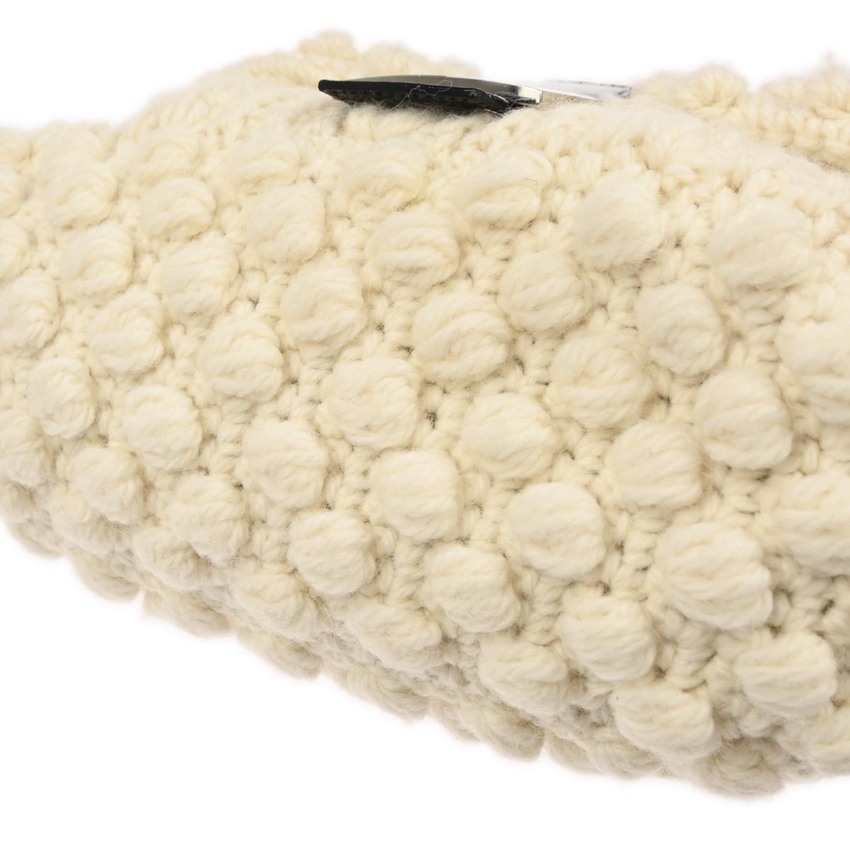 Fendi White Wool Mamma Baguette Handbag