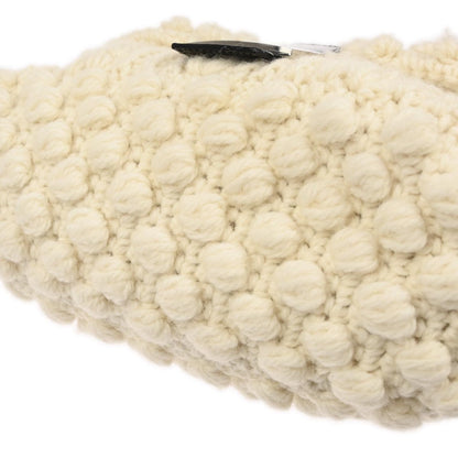 Fendi White Wool Mamma Baguette Handbag