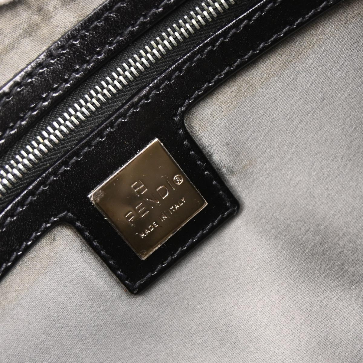 Fendi White Wool Mamma Baguette Handbag