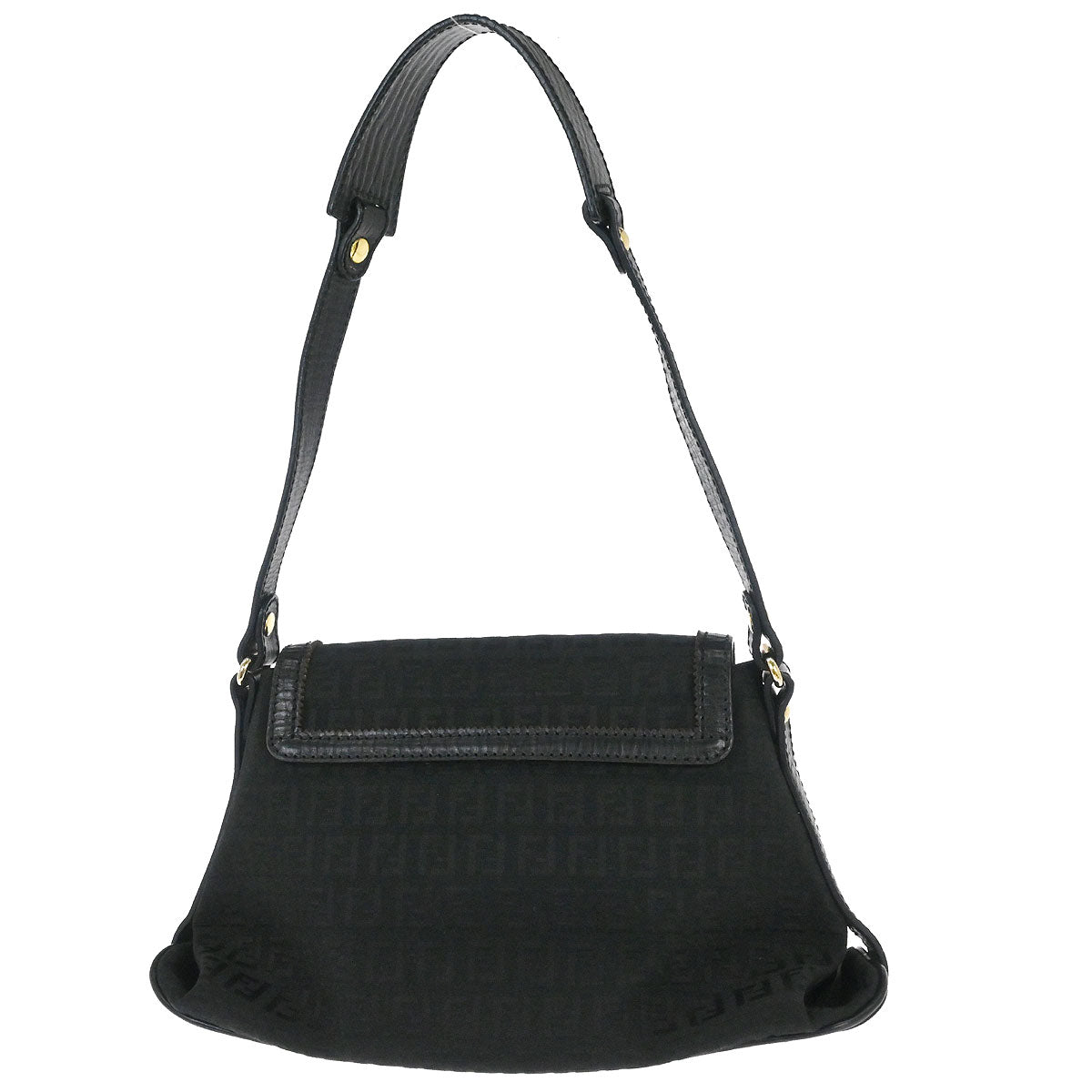 Fendi Black Zucchino Shoulder Bag