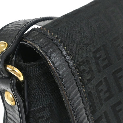 Fendi Black Zucchino Shoulder Bag