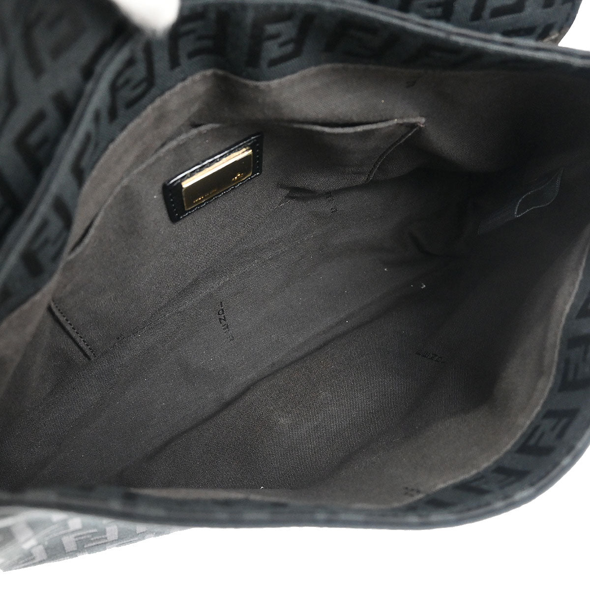 Fendi Black Zucchino Shoulder Bag