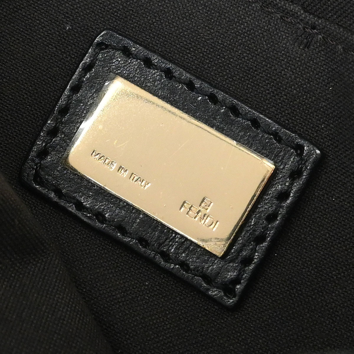 Fendi Black Zucchino Shoulder Bag