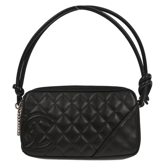 Chanel Black Calfskin Cambon Ligne Handbag