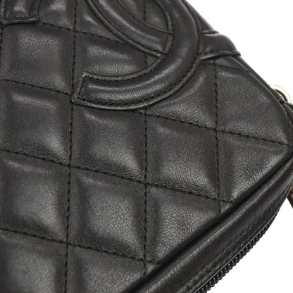 Chanel Black Calfskin Cambon Ligne Handbag