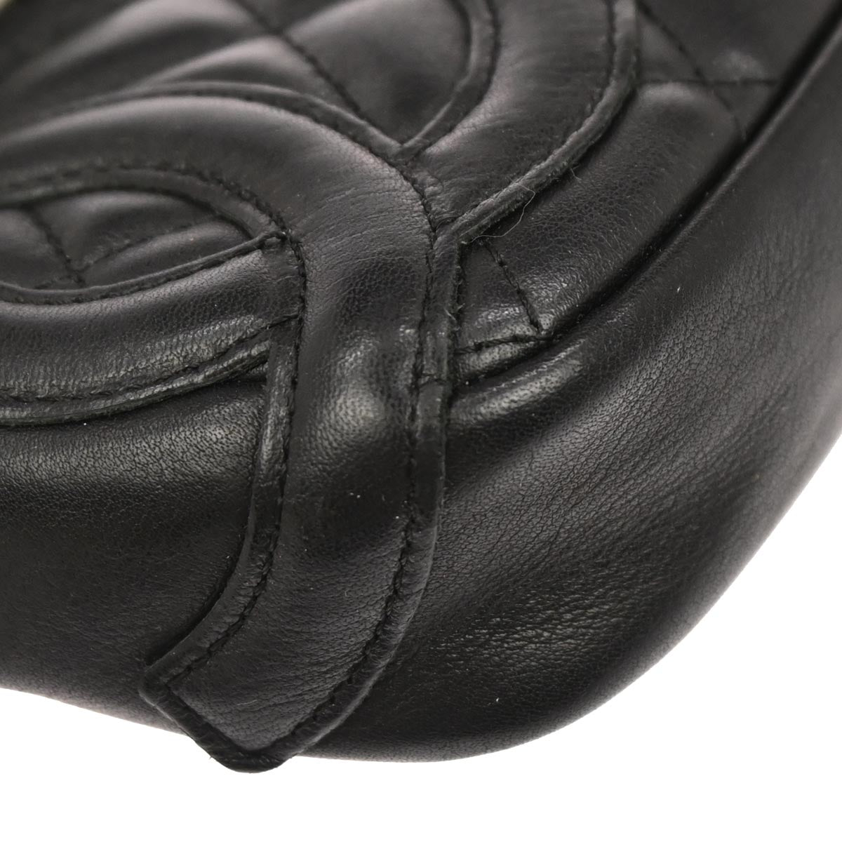 Chanel Black Calfskin Cambon Ligne Handbag