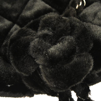Chanel 2009-2010 Black Faux Fur Tote Handbag