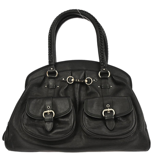 Christian Dior Black Leather My Dior Duffle Handbag