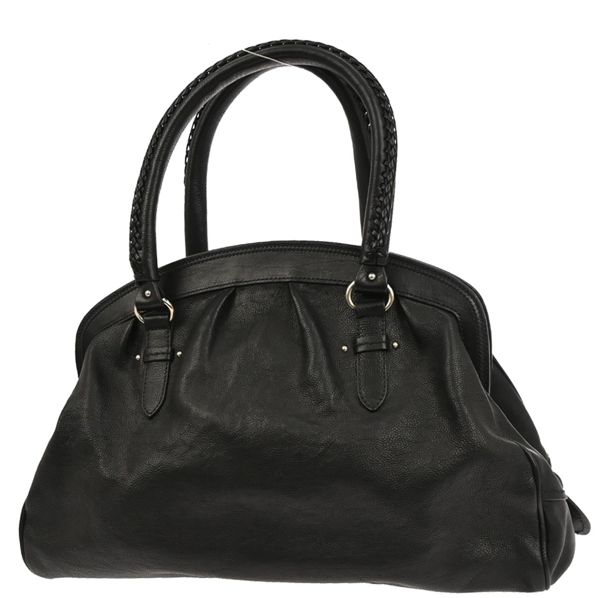 Christian Dior Black Leather My Dior Duffle Handbag