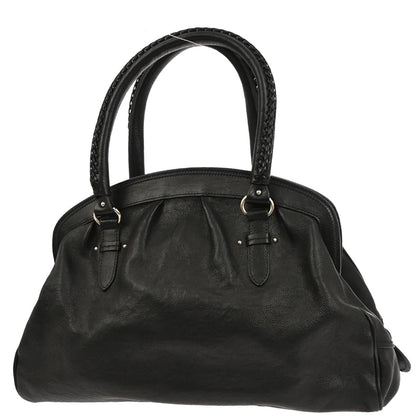 Christian Dior Black Leather My Dior Duffle Handbag