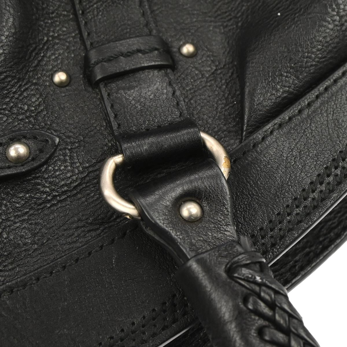 Christian Dior Black Leather My Dior Duffle Handbag