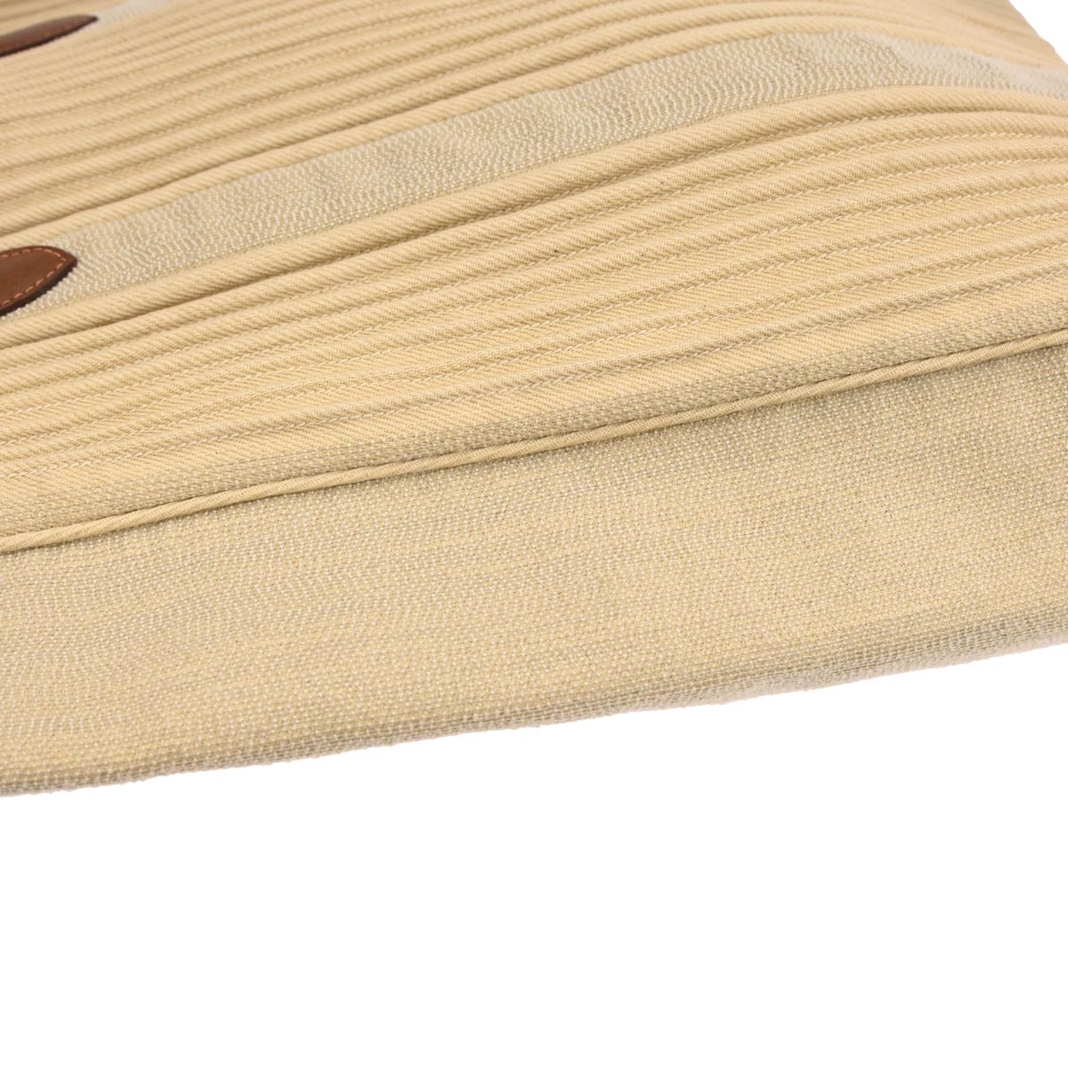 Hermes Beige Toile Denim Canelee Cabas Calicut Tote Bag