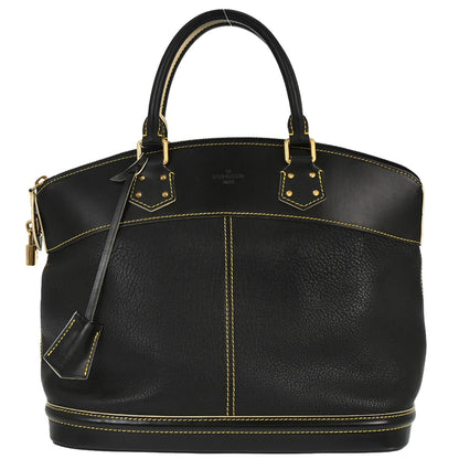 Louis Vuitton Black Suhali Lockit MM Handbag M91875