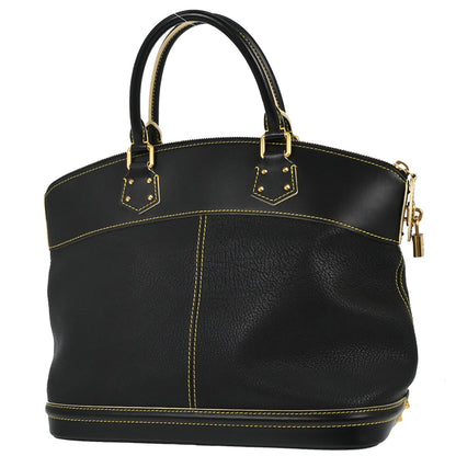 Louis Vuitton Black Suhali Lockit MM Handbag M91875