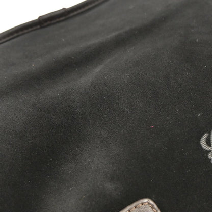 Loewe Black Suede Briefcase 2way Shoulder Handbag