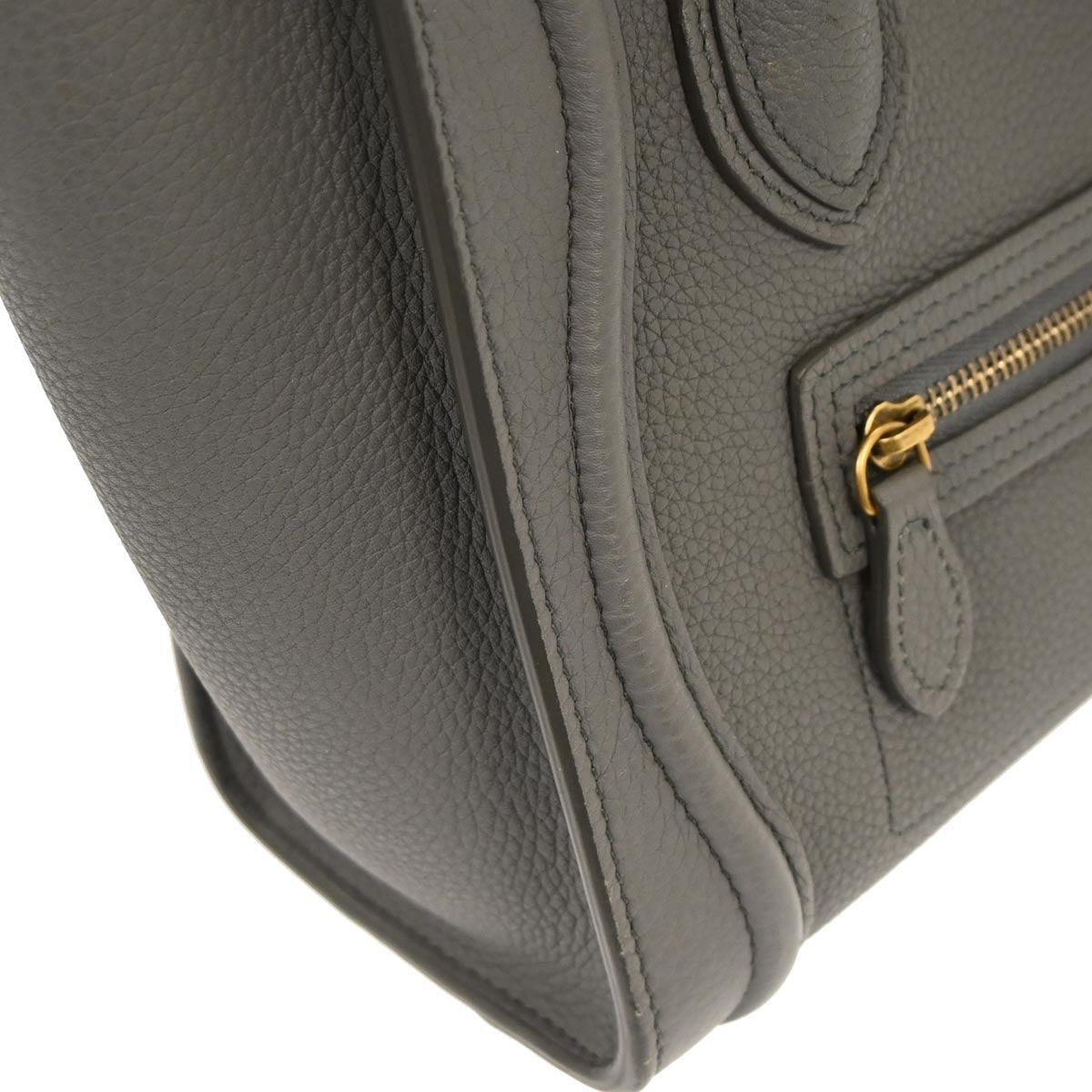 Celine Gray Nano Luggage 2way Shoulder Tote Bag