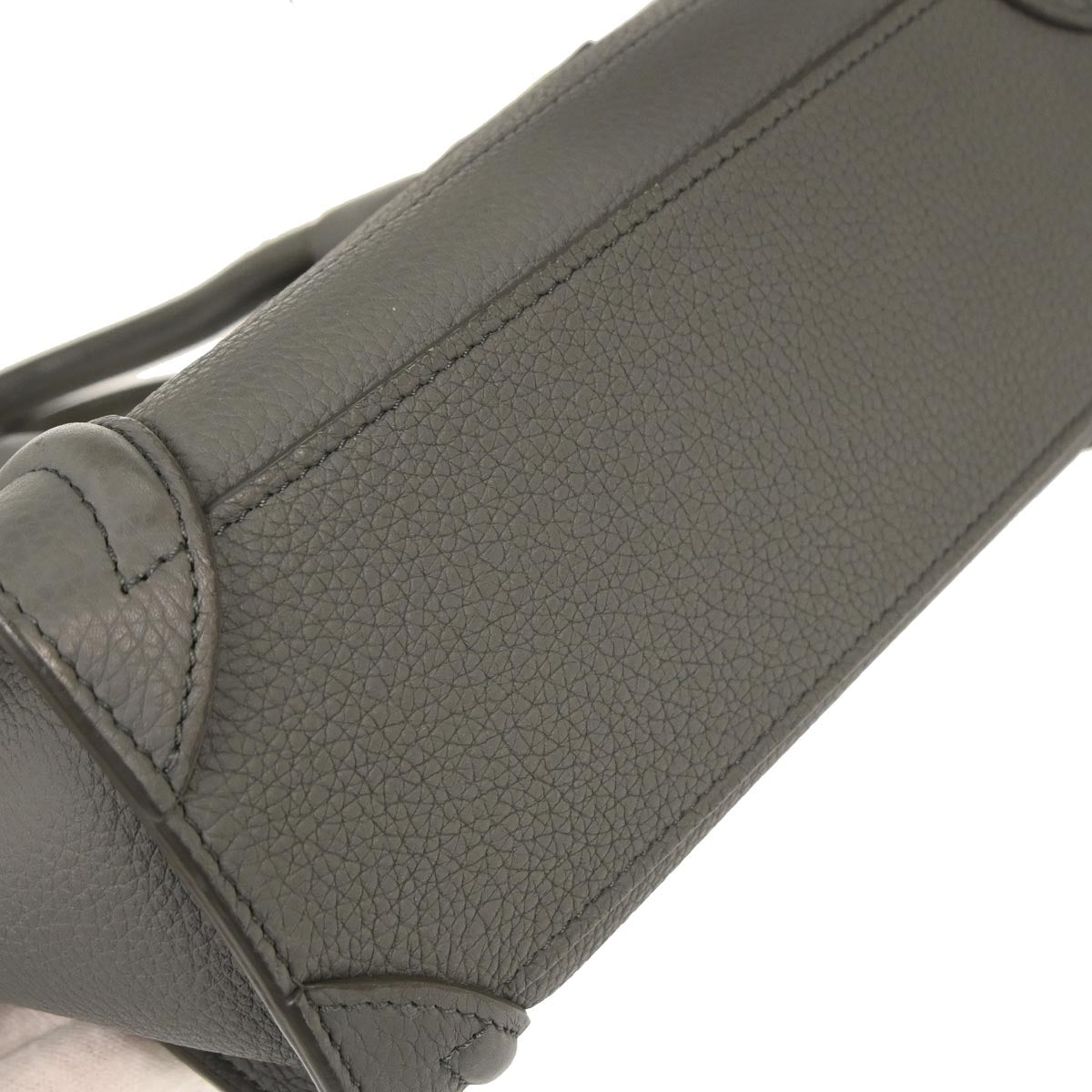 Celine Gray Nano Luggage 2way Shoulder Tote Bag