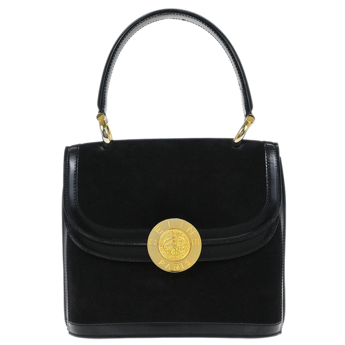 Celine Black Suede Handbag