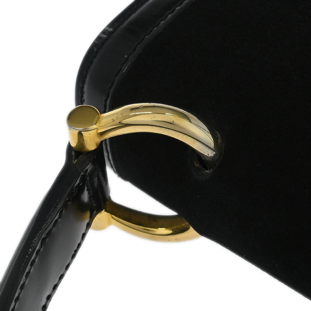 Celine Black Suede Handbag