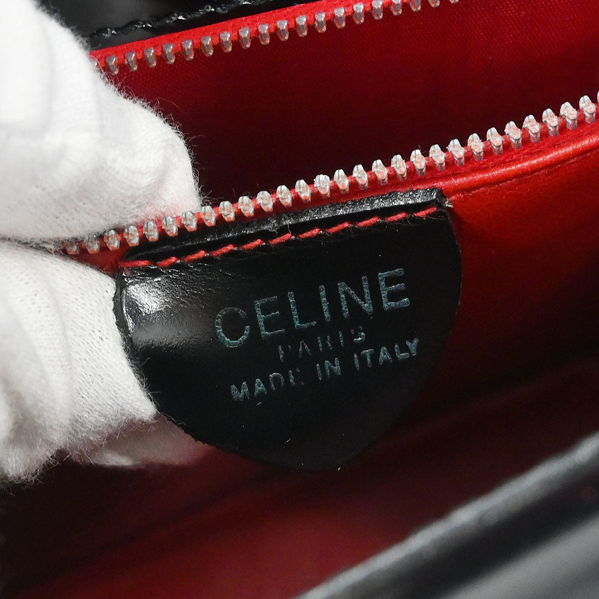 Celine Black Suede Handbag