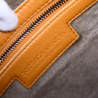 Bottega Veneta Orange Intrecciato Hobo Handbag