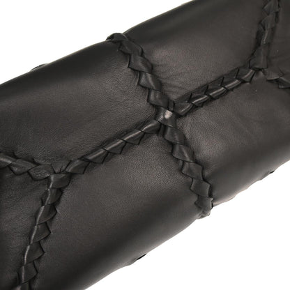 Bottega Veneta Black Leather Intrecciato Napoli Handbag