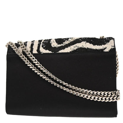 Saint Laurent Black Sequins Satin Kate Shoulder Bag