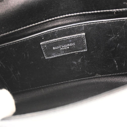 Saint Laurent Black Sequins Satin Kate Shoulder Bag