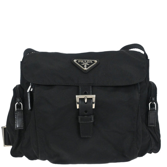 Prada Black Nylon Shoulder Bag