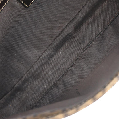 Fendi Brown PVC Zucchino Baguette Handbag