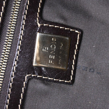Fendi Brown PVC Zucchino Baguette Handbag