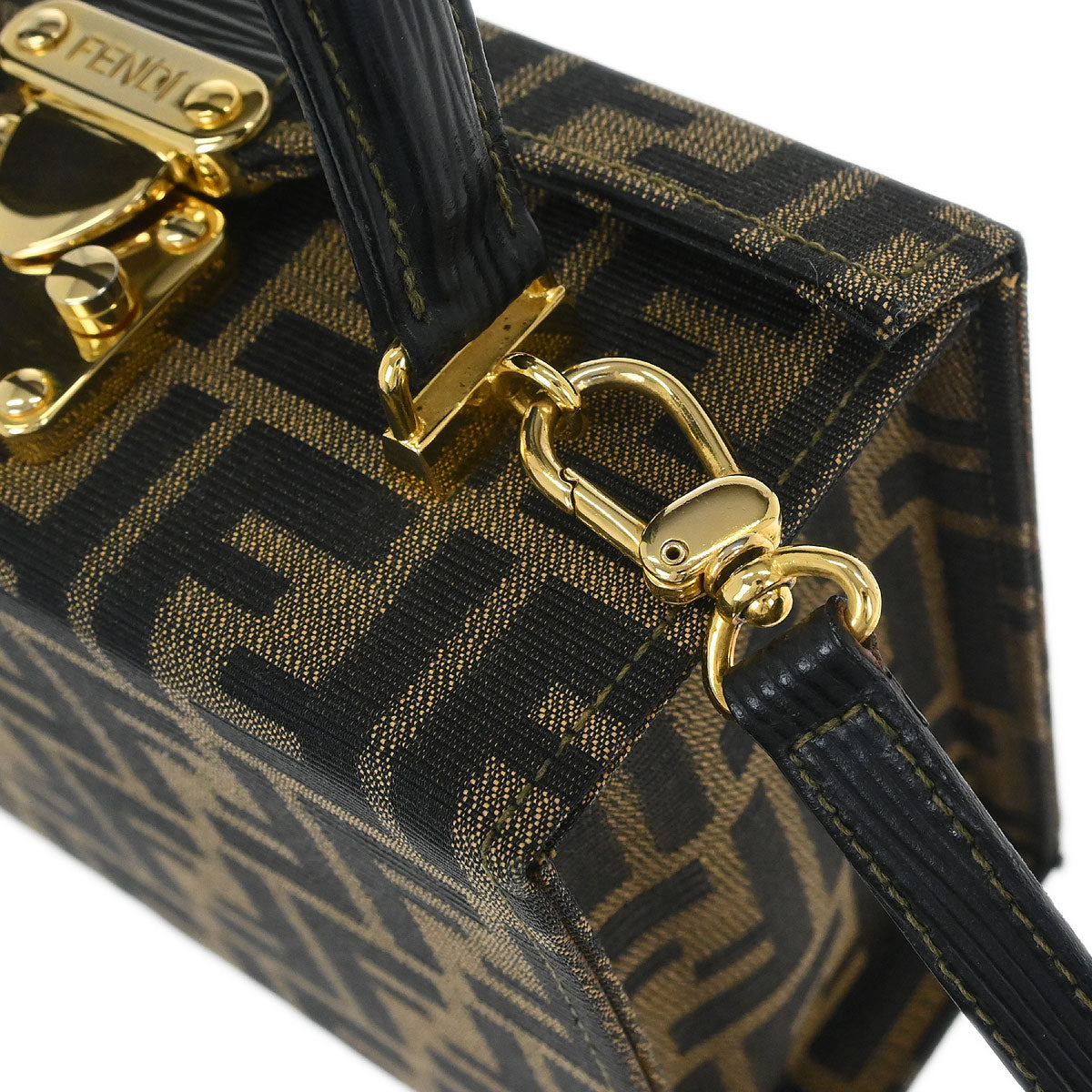 Fendi Brown Canvas Zucca 2way Shoulder Handbag