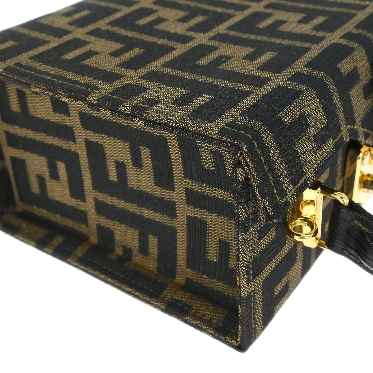 Fendi Brown Canvas Zucca 2way Shoulder Handbag