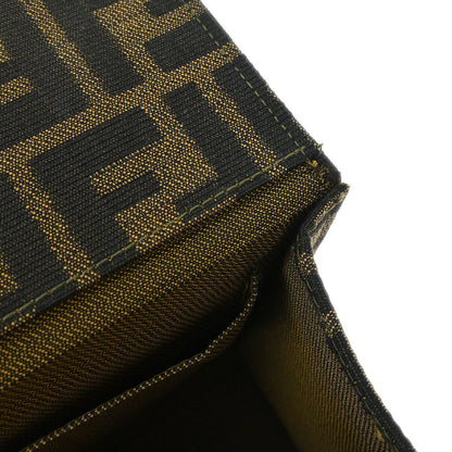 Fendi Brown Canvas Zucca 2way Shoulder Handbag