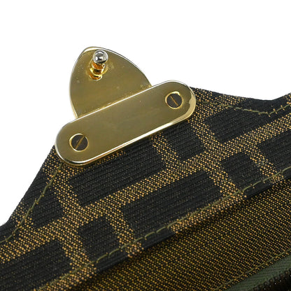Fendi Brown Canvas Zucca 2way Shoulder Handbag