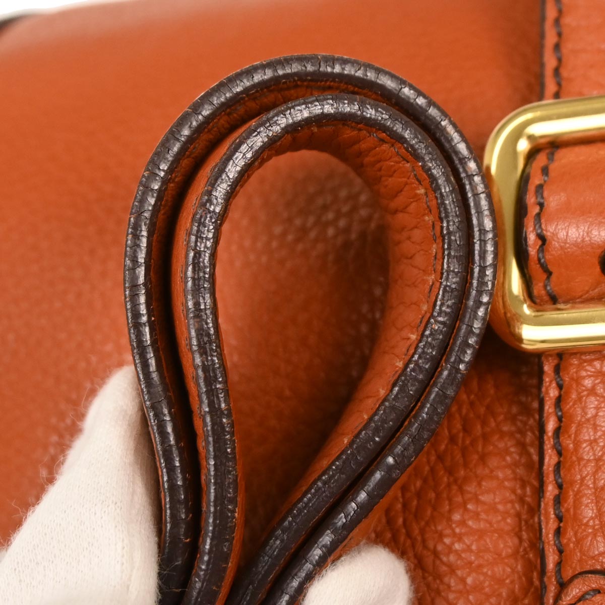 Prada Orange Tote Bag