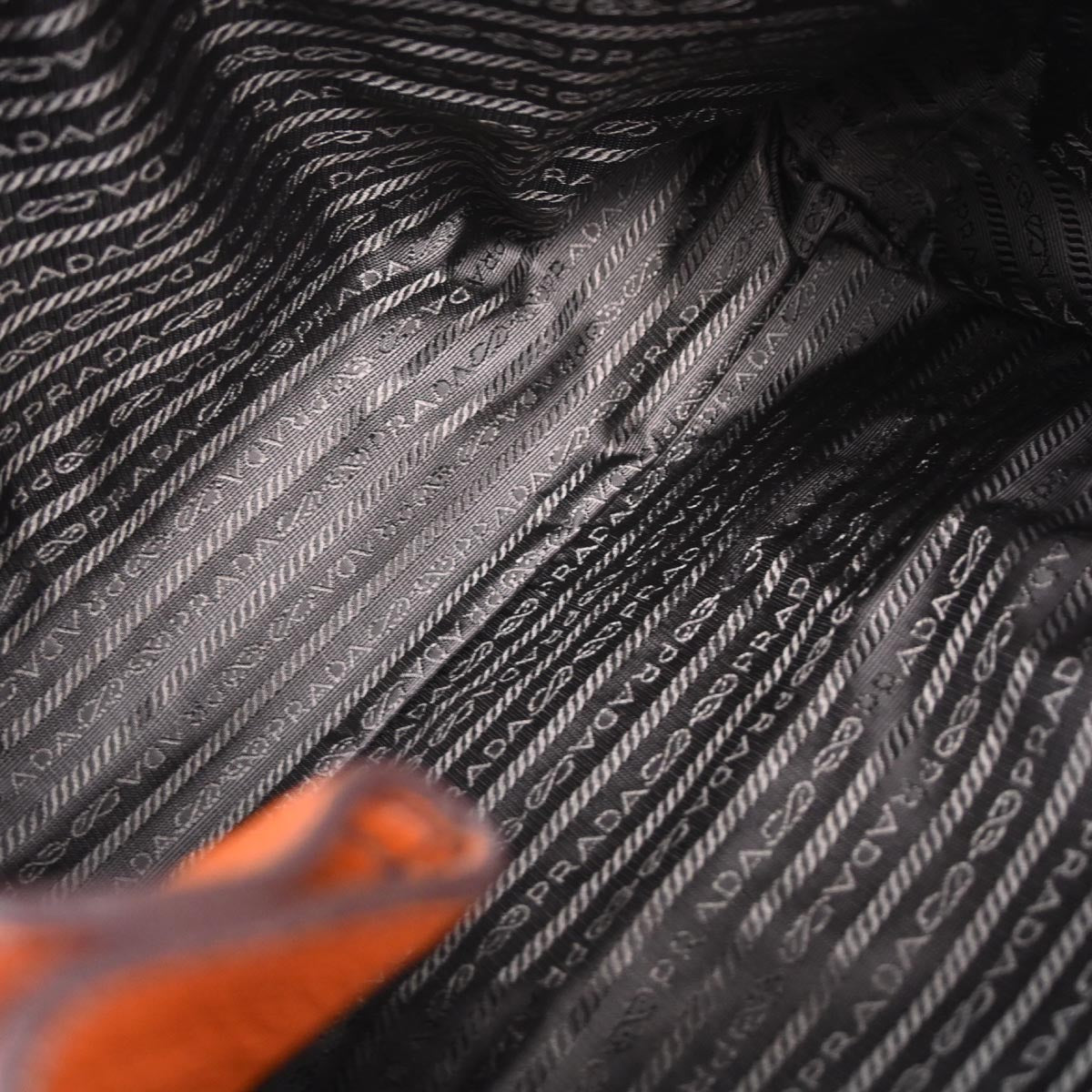 Prada Orange Tote Bag