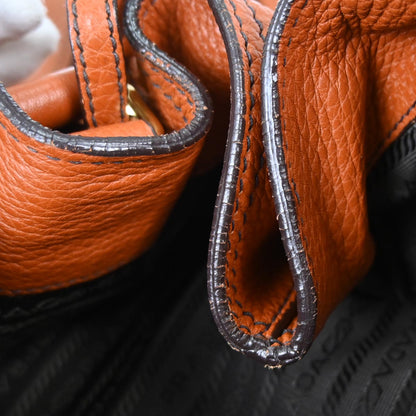 Prada Orange Tote Bag
