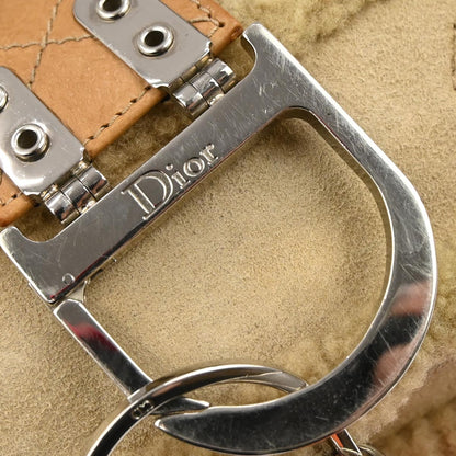 Christian Dior Beige Mouton Flight Handbag