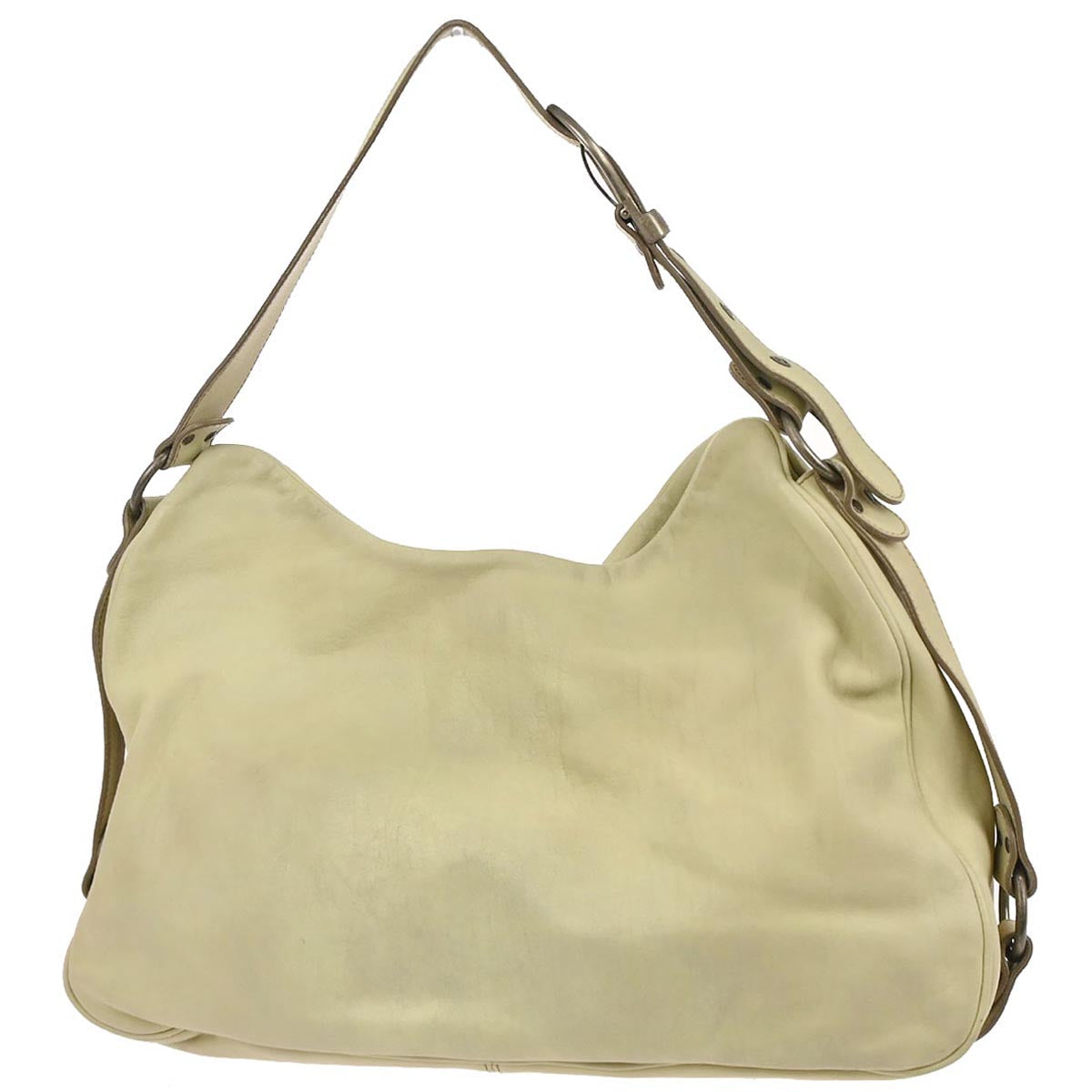 Christian Dior Beige Gaucho Shoulder Bag