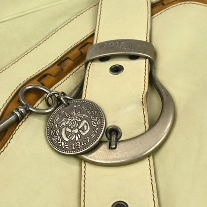 Christian Dior Beige Gaucho Shoulder Bag