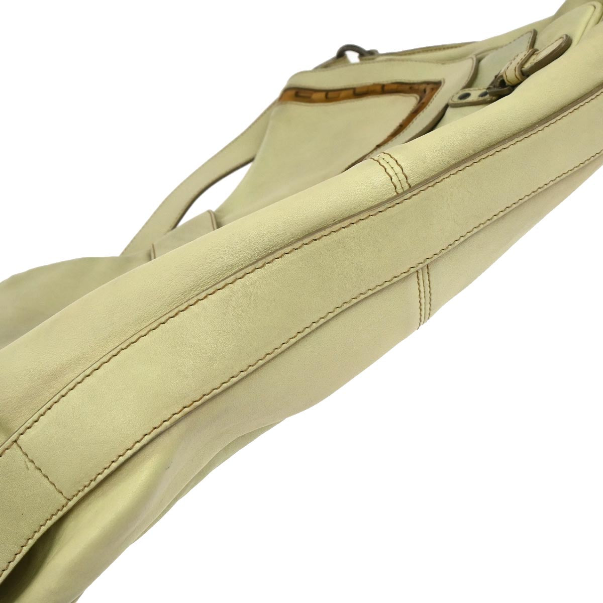 Christian Dior Beige Gaucho Shoulder Bag