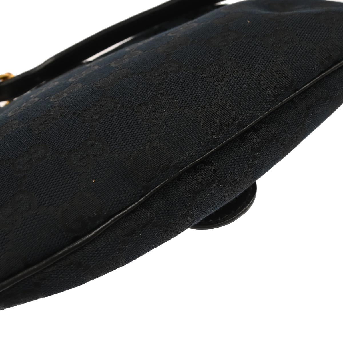 Gucci Black Canvas GG Shoulder Bag