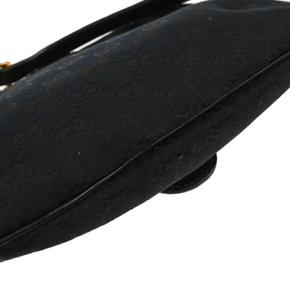 Gucci Black Canvas GG Shoulder Bag