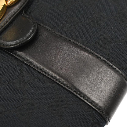 Gucci Black Canvas GG Shoulder Bag