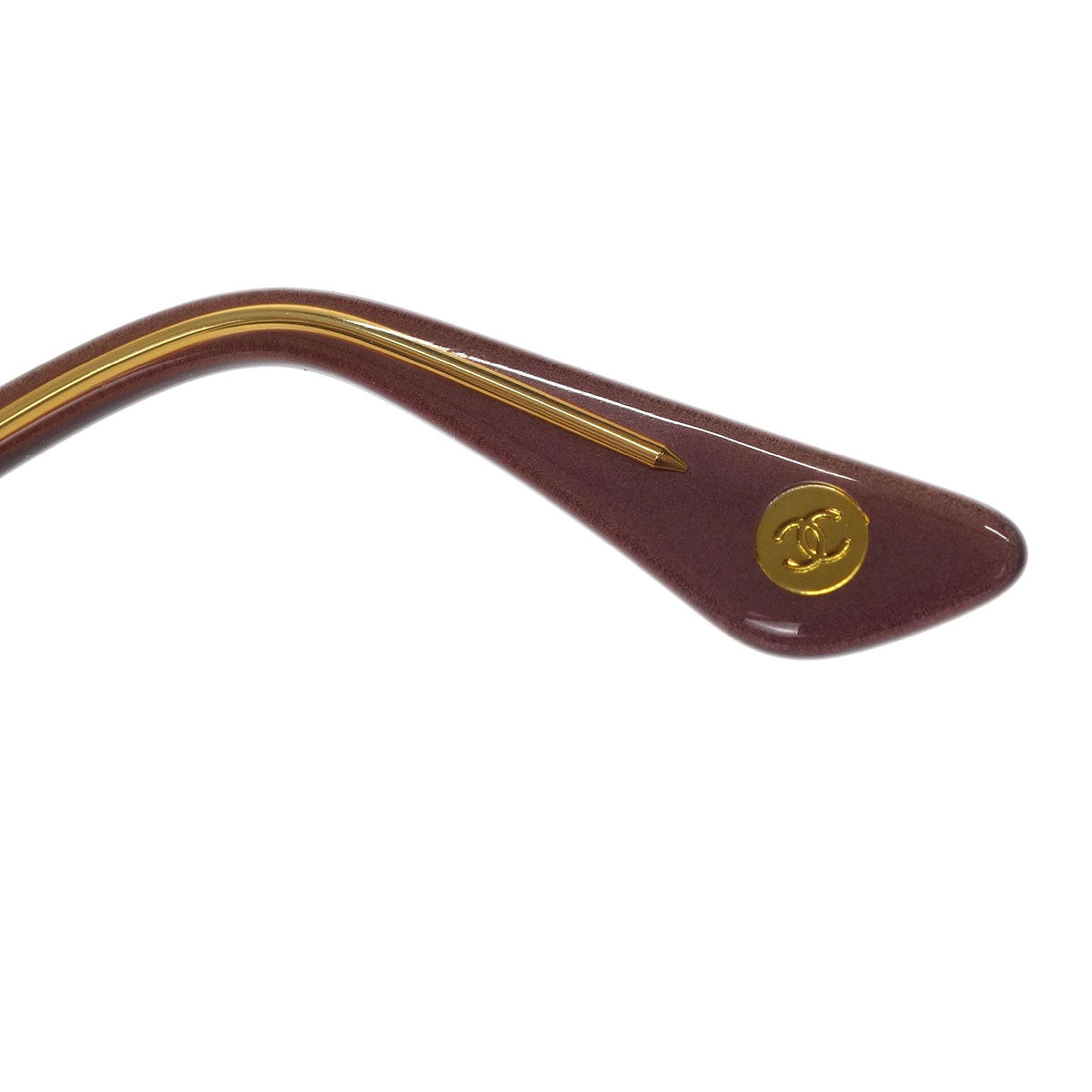 Chanel Sunglasses Eyewear Orange  Small Good