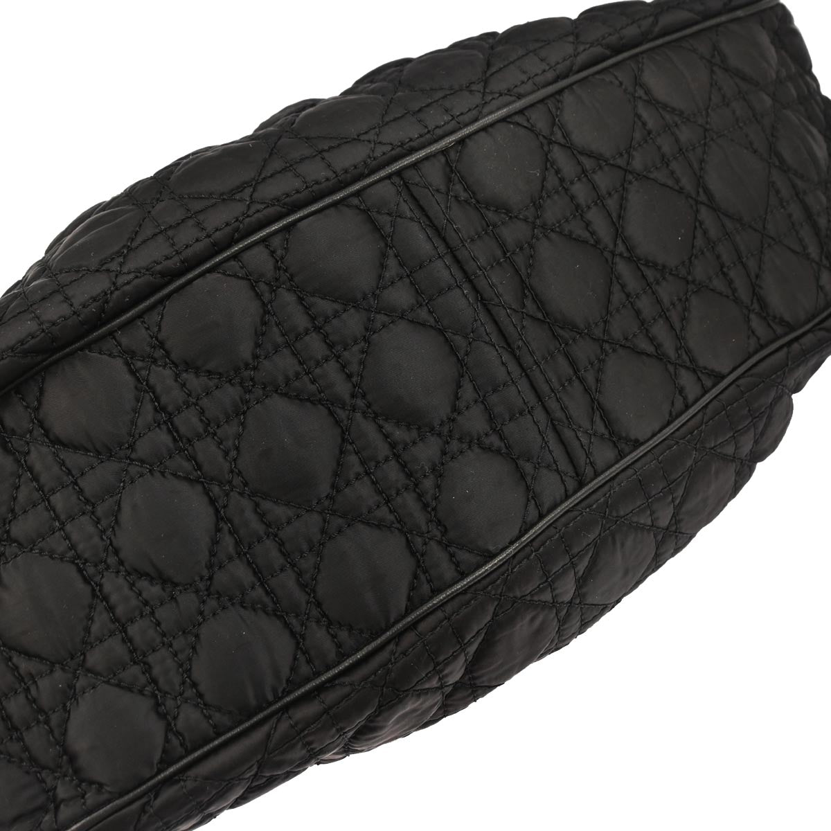 Christian Dior Black Nylon Cannage Doctor Bag Handbag