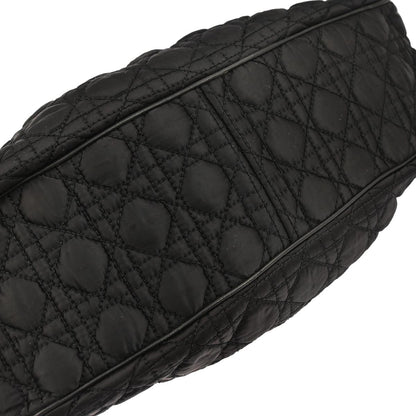 Christian Dior Black Nylon Cannage Doctor Bag Handbag